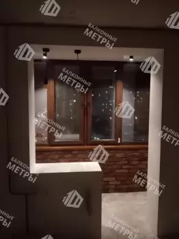 Отделка с объединением балкона и комнаты