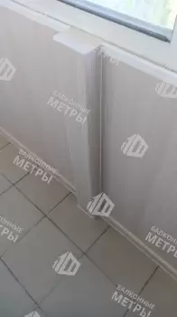 Отделка стен и потолка балкона ПВХ панелями
